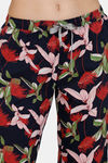 Zivame Tree Of Life Rayon Pyjama Set - Medieval Blue — thumbnail 6